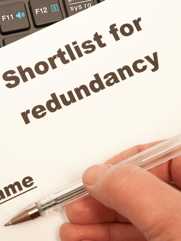 Redundancy shortlist