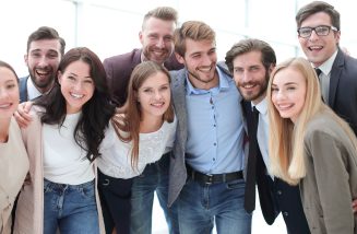 refer a friend - friends smiling together